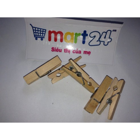 Set 50 kẹp gỗ dài 3.5cm