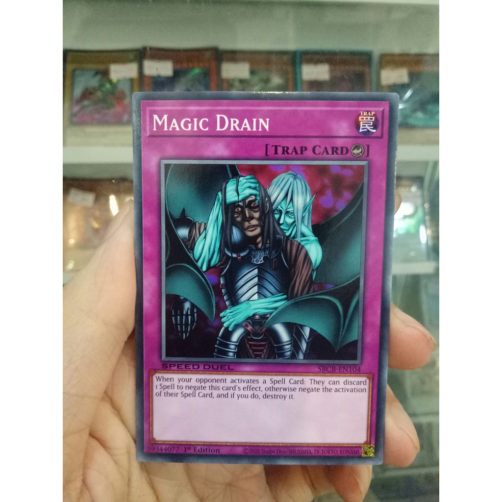 Thẻ Bài Lẻ YugiOh! Mã SBCB-EN104 - Magic Drain - Common - 1st Edition