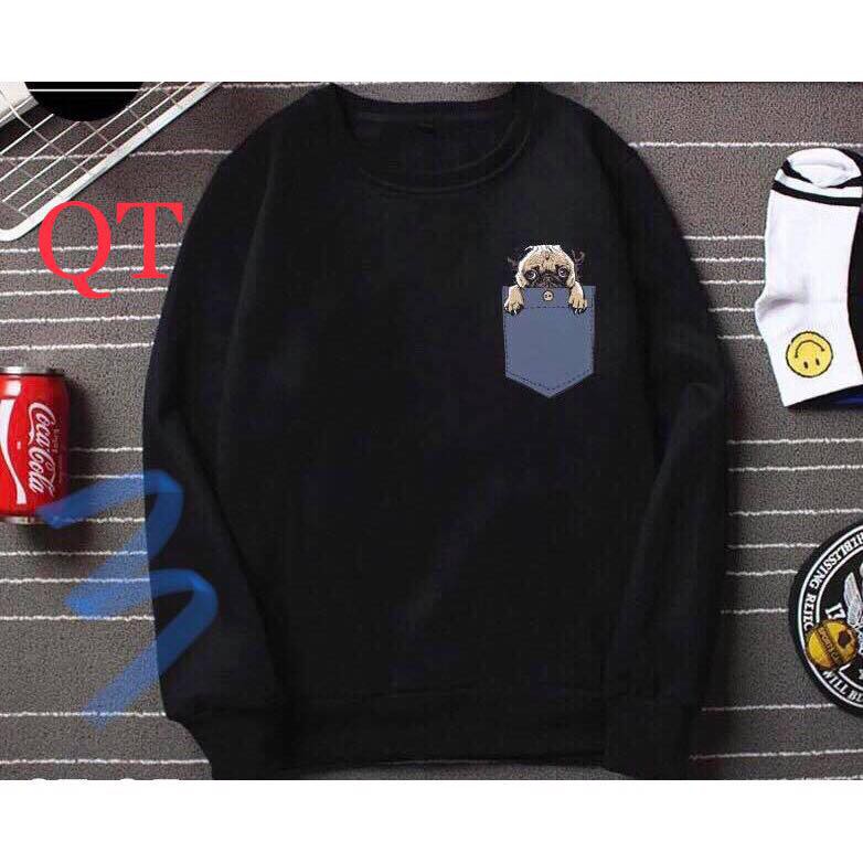 ÁO NỈ CỔ TRÒN NHIỀU HÌNH NGỘ NGHĨNH_AN011 | BigBuy360 - bigbuy360.vn