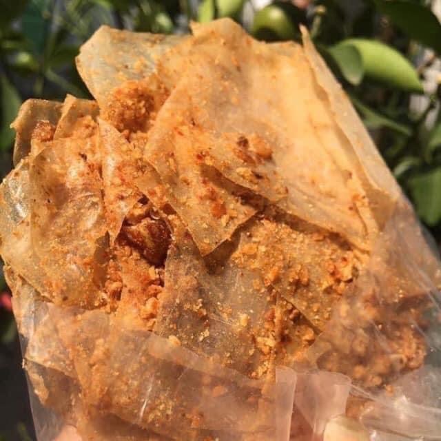 Bánh tráng tỏi muối nhuyễn xì ke