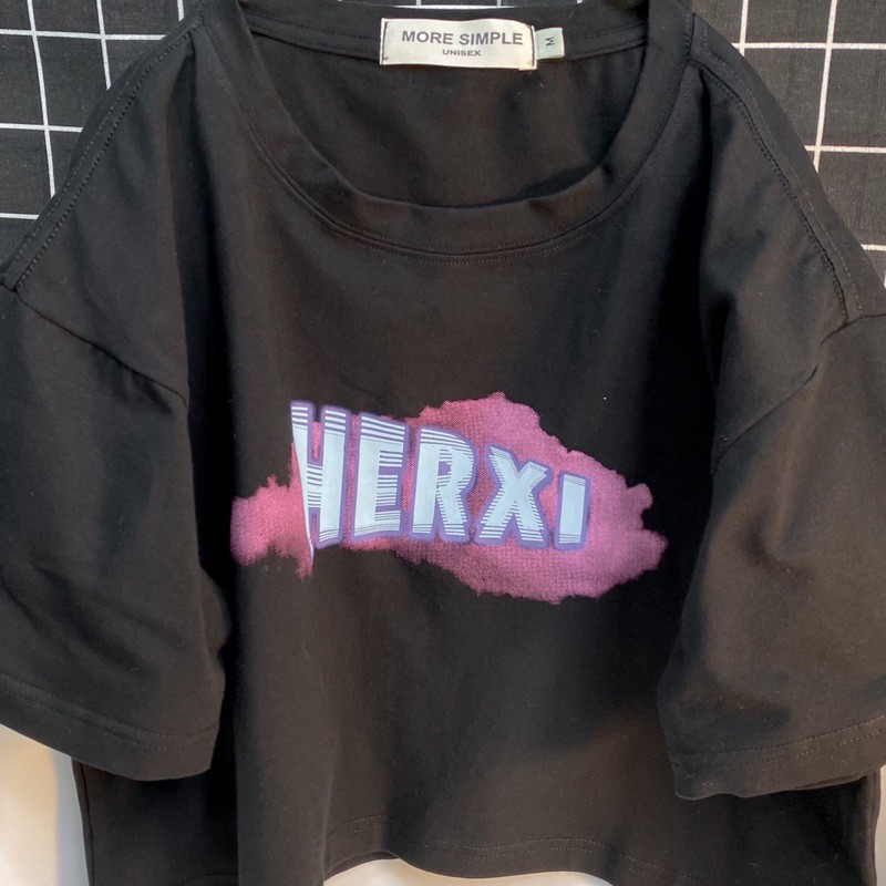 Áo croptop tay ngắn form rộng HERXI ulzzang (ảnh thật)