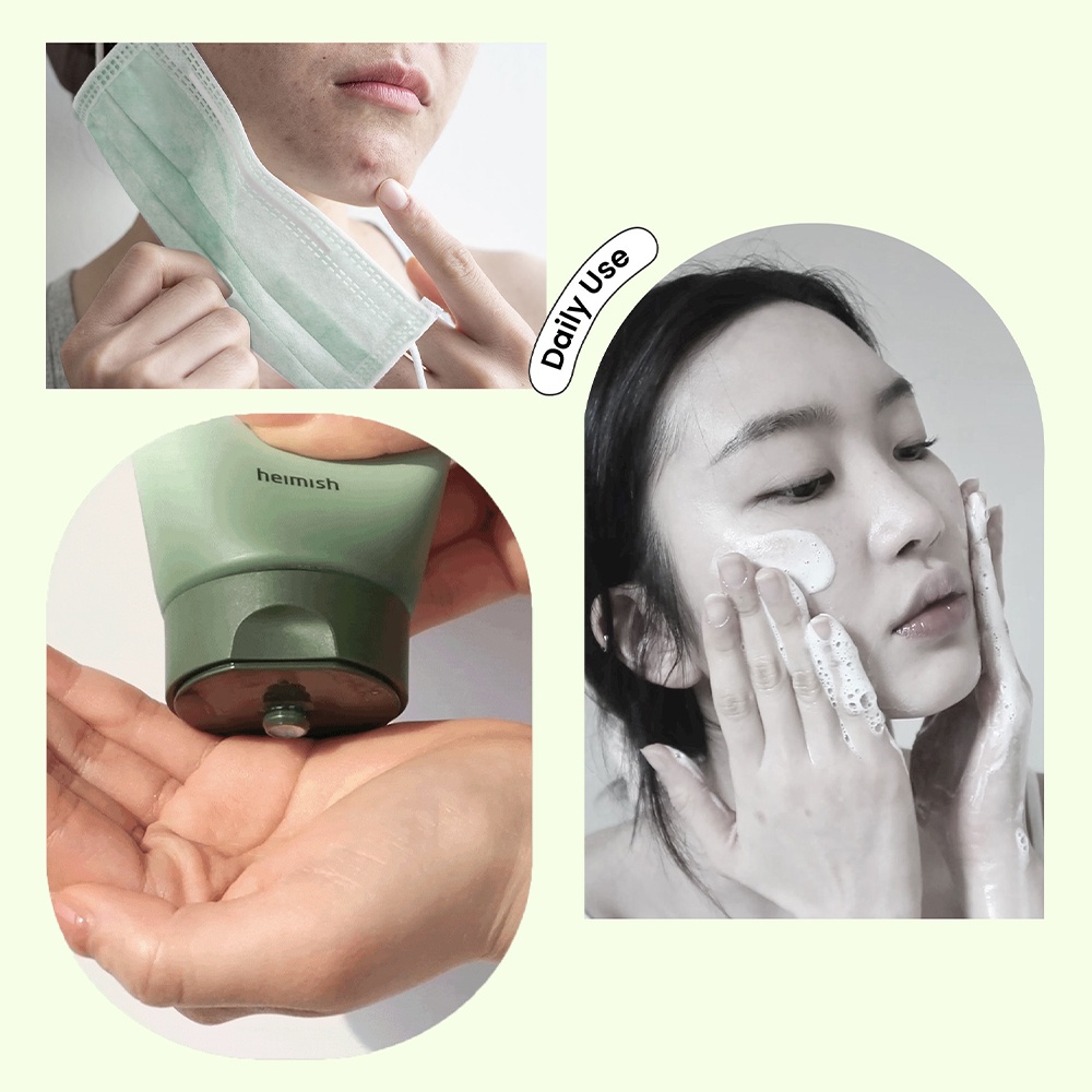 Sữa rửa mặt HEIMISH MATCHA BIOME AMINO ACNE CLEANSING FOAM 150g