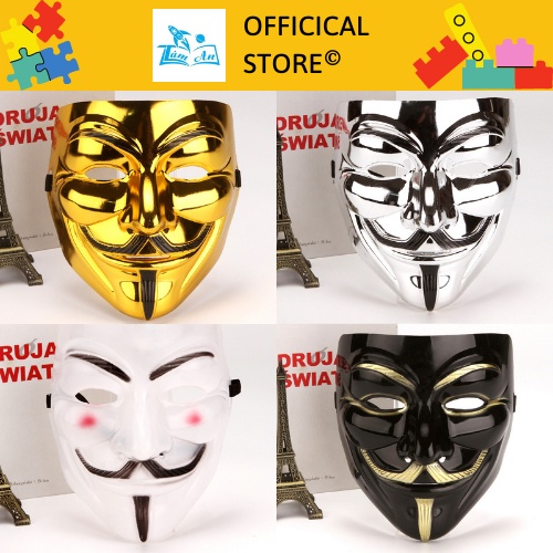 Mặt Nạ Hacker Chúa Anonymous Cực Ngầu  - Phụ Kiện Hóa Trang, Cosplay Halloween