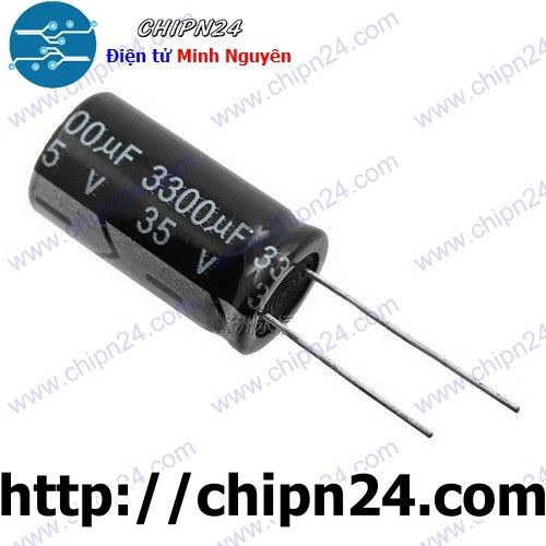 [2 CON] Tụ hóa 3,300uF 35V (16x30mm) (3300uF 35V)