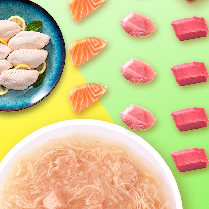 Pate cho mèo Wanpy Happy 100 Đồ ăn cho mèo tăng cân bổ sung dinh dưỡng Surica WP07 (túi 70g)