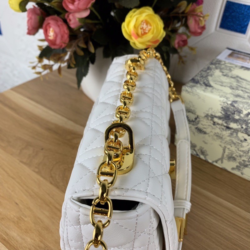 Túi xách Dior Caro màu trắng size 20cm
