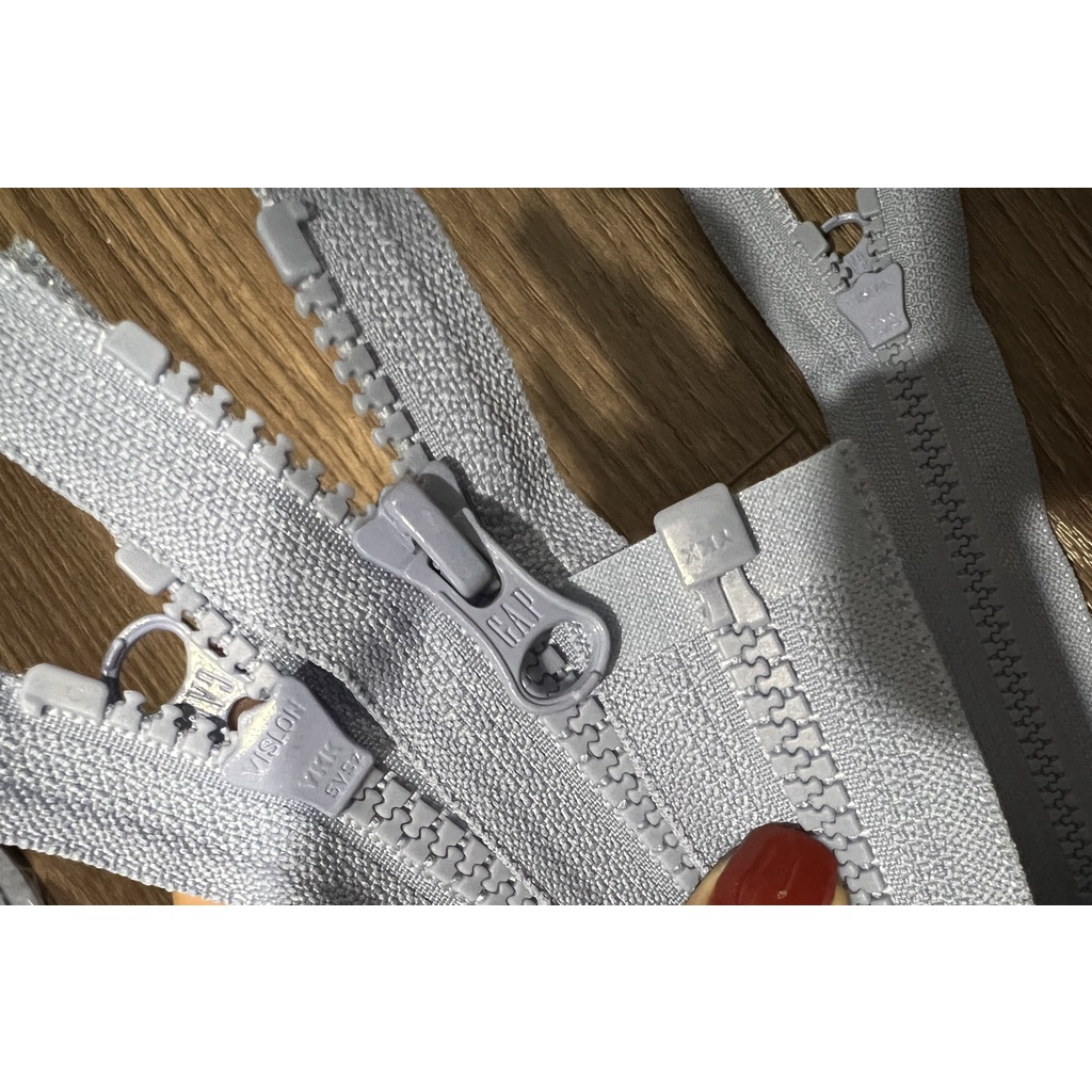 40~58cm -Dây kéo XANH NHẠT, HỒNG NHẠT- YKK, IDEAL cho áo khoác, dây kéo túi xách, thủ công loại tốt hàng vnxk