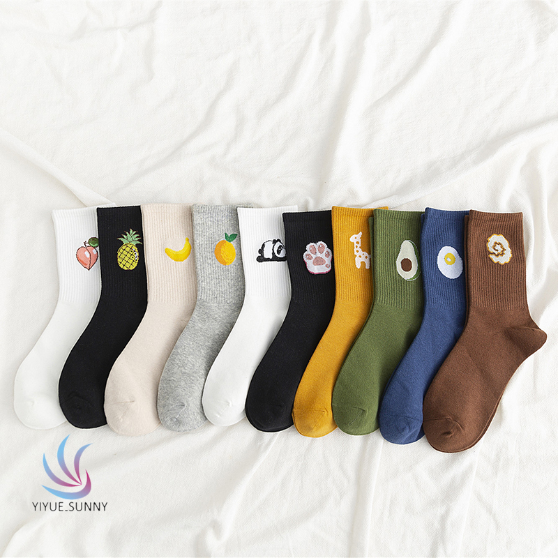 Vớ Cotton Họa Tiết Trái Cây Xinh Xắn Dành Cho Nam Và Nữ