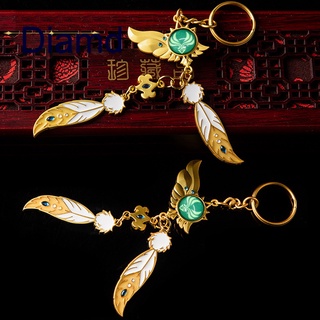 Móc khóa hình nhân vật hoạt hình Genshin Impact Vision Lnazuma Ganyu Keqing Wendi Xiao