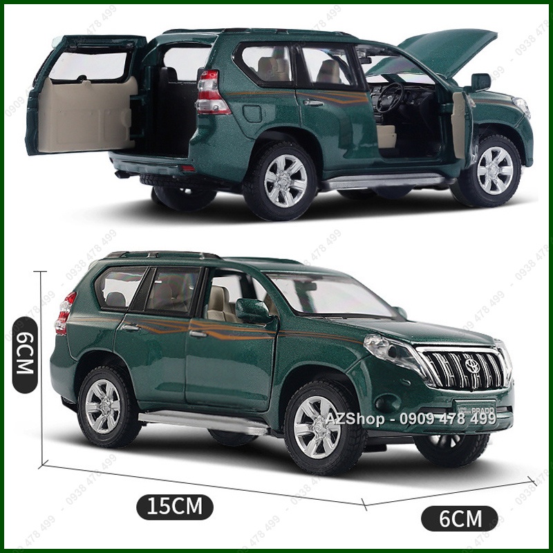 Mô Hình Kim Loại Xe SUV Toyota Prado - Tỉ Lệ 1:32