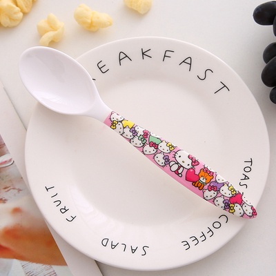 Thìa - dĩa nhựa hình Hello Kitty
