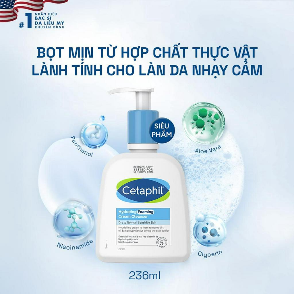 Sữa Rửa Mặt Cetaphil Tạo Bọt Dịu Lành Cho Da Nhạy Cảm Hasaki Sản Phẩm Chính Hãng