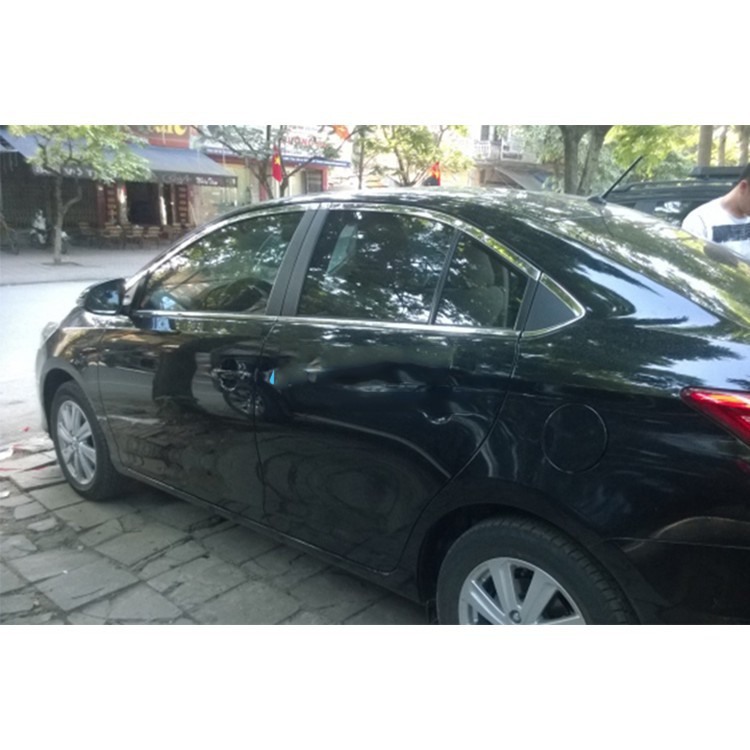 Bộ viền cong + nẹp chân kính đủ bộ xe VIOS 2014-2018 hàng đẹp hàng cao cấp