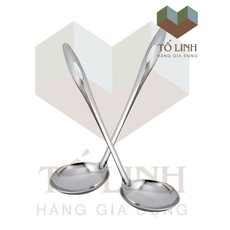 Muôi múc canh chất liệu inox 304,Vá múc nước lẩu đồ dụng cụ nhà bếp tiện ích inox 100%