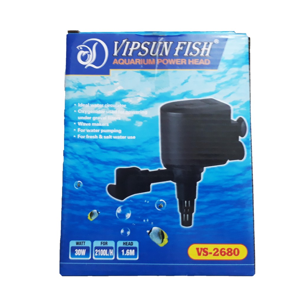 Máy Bơm Lọc Nước Hồ Cá VS-2680 - Máy Lọc Nước Bể Cá Vipsun