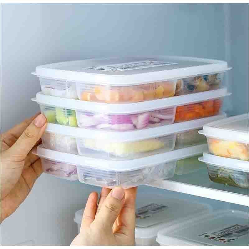 Khay Đồ Ăn Dặm Nakaya Hàng Nhật Nội Địa Có Chia Ngăn An Toàn Cho Bé Loại 710ml