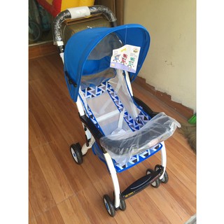 [Freeship] Xe đẩy du lịch 711F 3 tư thế (có phanh chân, giỏ đồ, mái che)