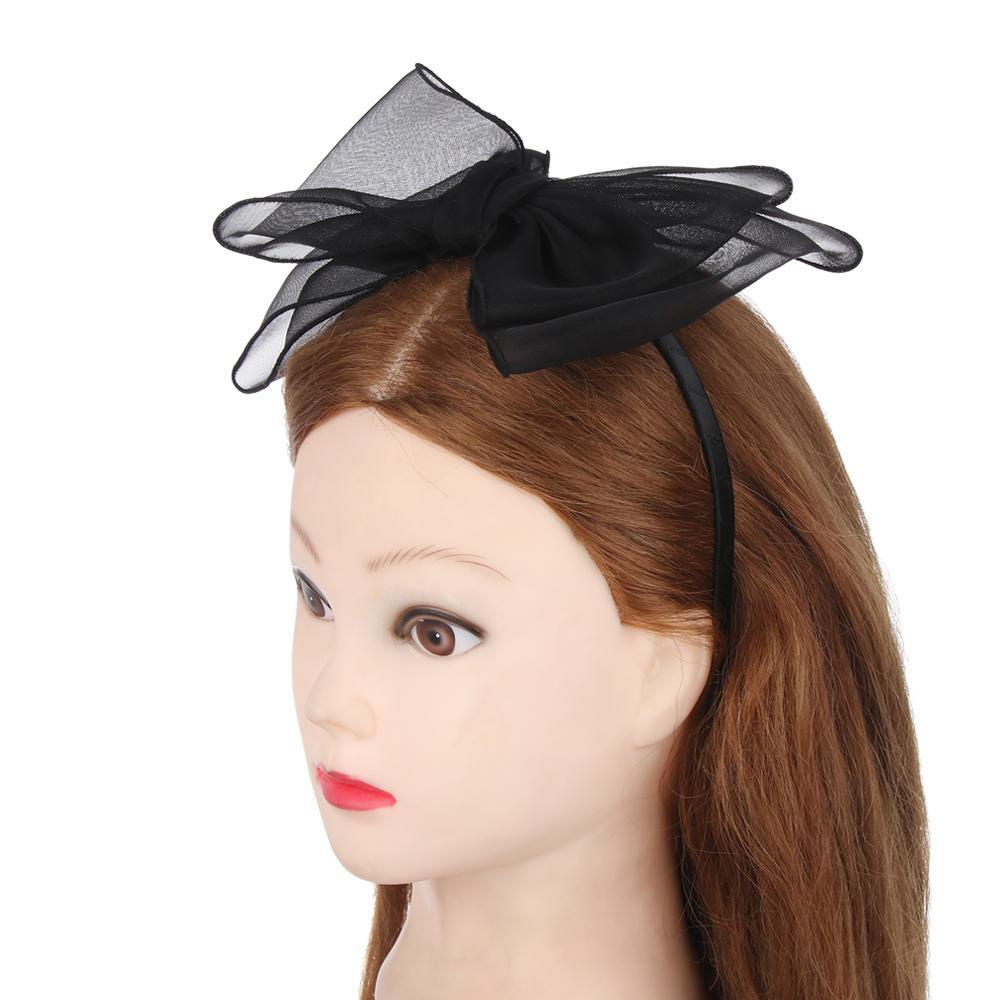 Băng Đô Cài Tóc Thắt Nơ Ruy Băng Lớn Lấp Lánh Cho Nữ