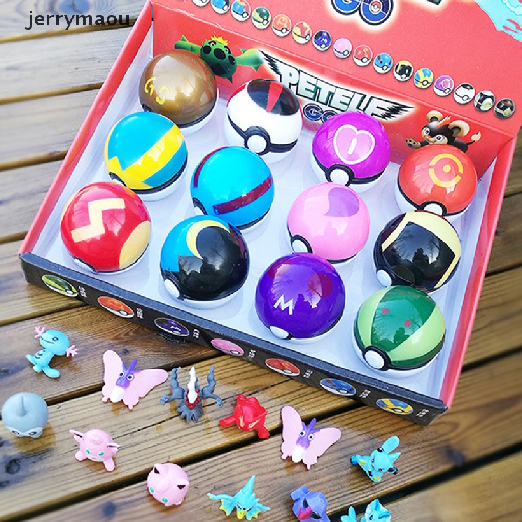 Bộ 12 Quả Cầu Pokemon Đồ Chơi Cho Bé