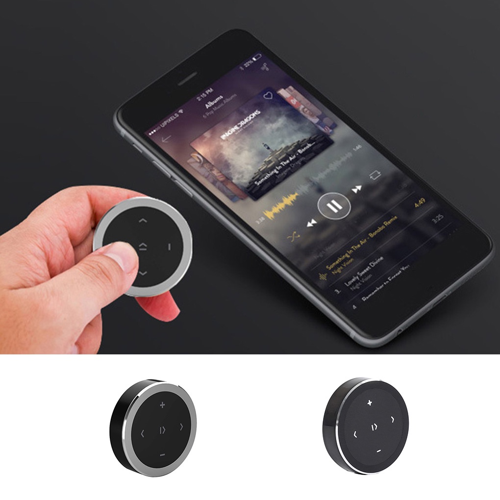 Wireless Bluetooth Remote Control Car Steering Wheel Media Button Mobile Phone Controller