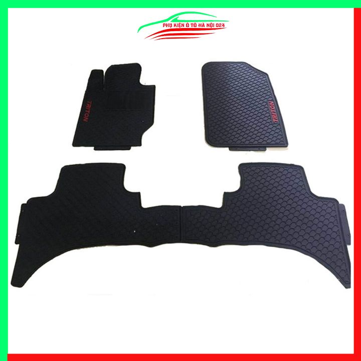 Thảm lót sàn cao su cho xe MITSUBISHI TRITON 2021-2022 hàng chuẩn theo xe chịu lực tốt