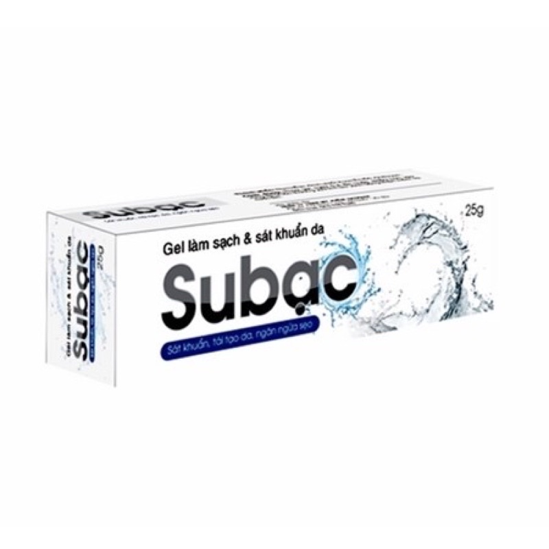 Subac- Gel làm sạch, sát khuẩn da 25g