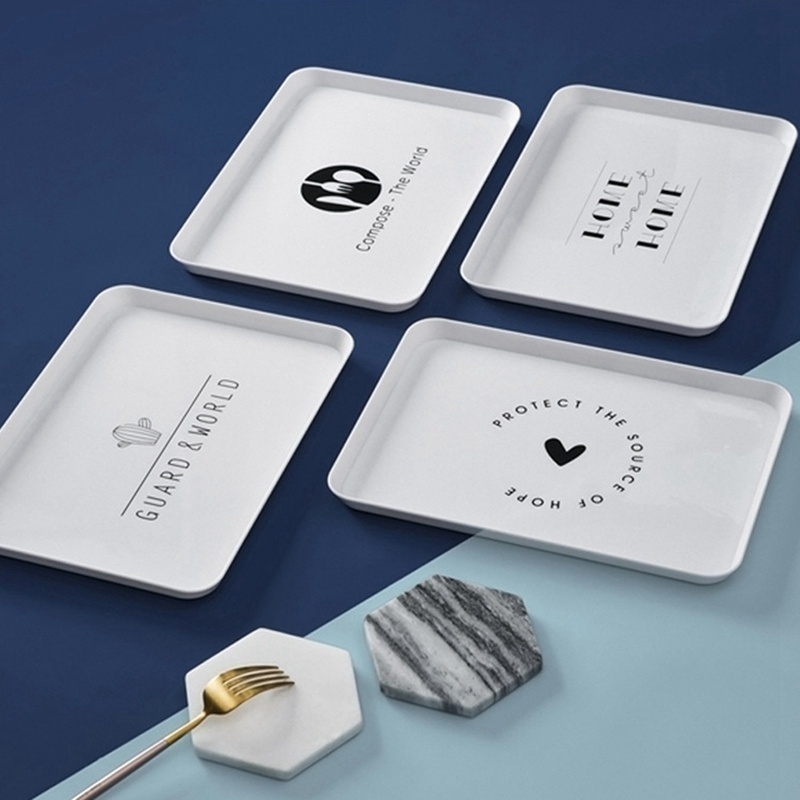 Khay Nhựa Đựng Thức Ăn Đa Năng Tiện Dụng In Họa Tiết Sáng Tạo | BigBuy360 - bigbuy360.vn