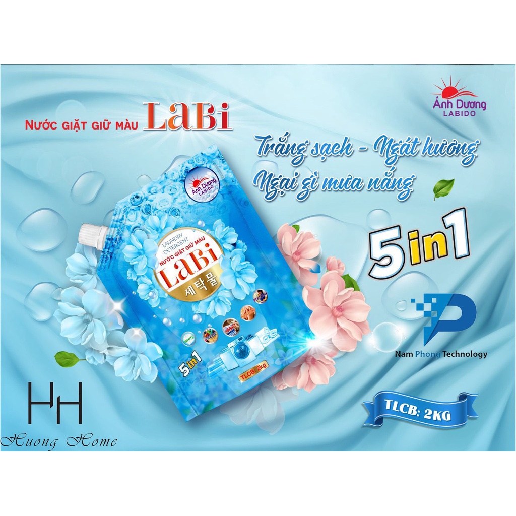 NƯỚC GIẶT XẢ LABIDO ÁNH DƯƠNG DẠNG TÚI 2KG