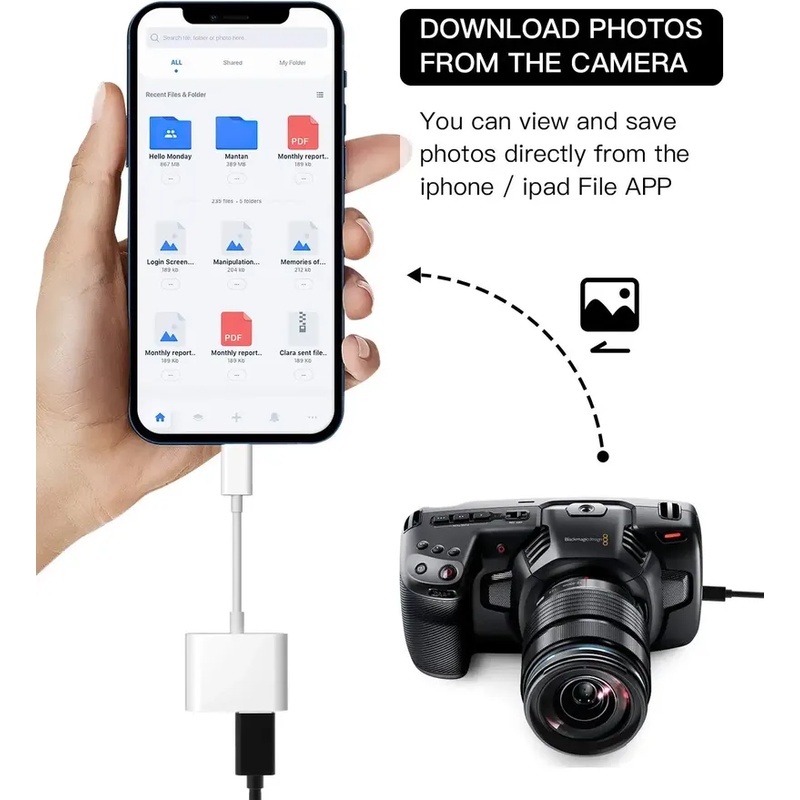 Bộ Chuyển Đổi Cáp Sạc & OTG Cho I-Phone 11 12 Mini max pro xs xr x se 7 8plus I-pad air A