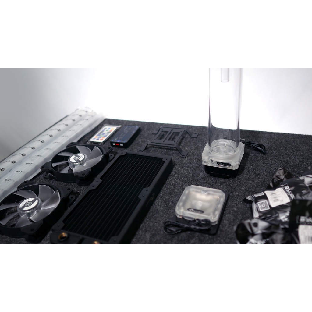 Bộ Tản Nhiệt Nước Custom Bykski B-HTRGB-KIT CPU240-M Kit