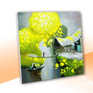 bộ 3 bức tranh quê hương