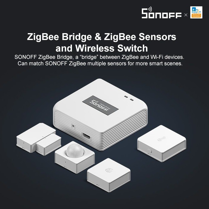 Trung Tâm Điều Khiển Zigbee 3.0 Wifi Sonoff Zigbee Bridge  Tasmota ZHA Hass