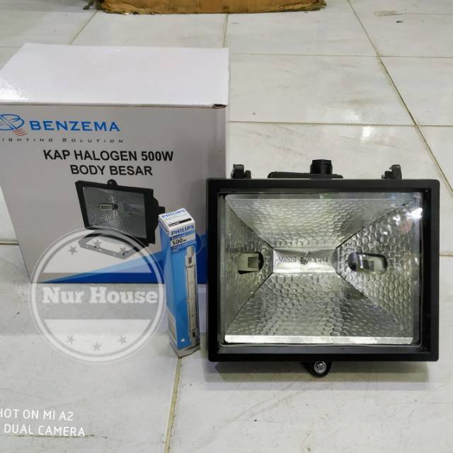 Đèn Pha Halogen 500 Watt 300 Watt Halolite Philips Benzema Chuyên Dụng Cho Sân Vườn