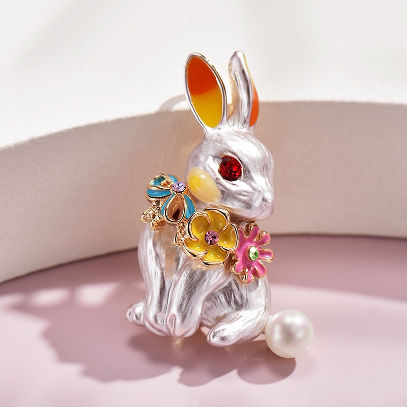 Ghim Cài Áo Hình Thỏ Dễ Thương Dành Cho Nam