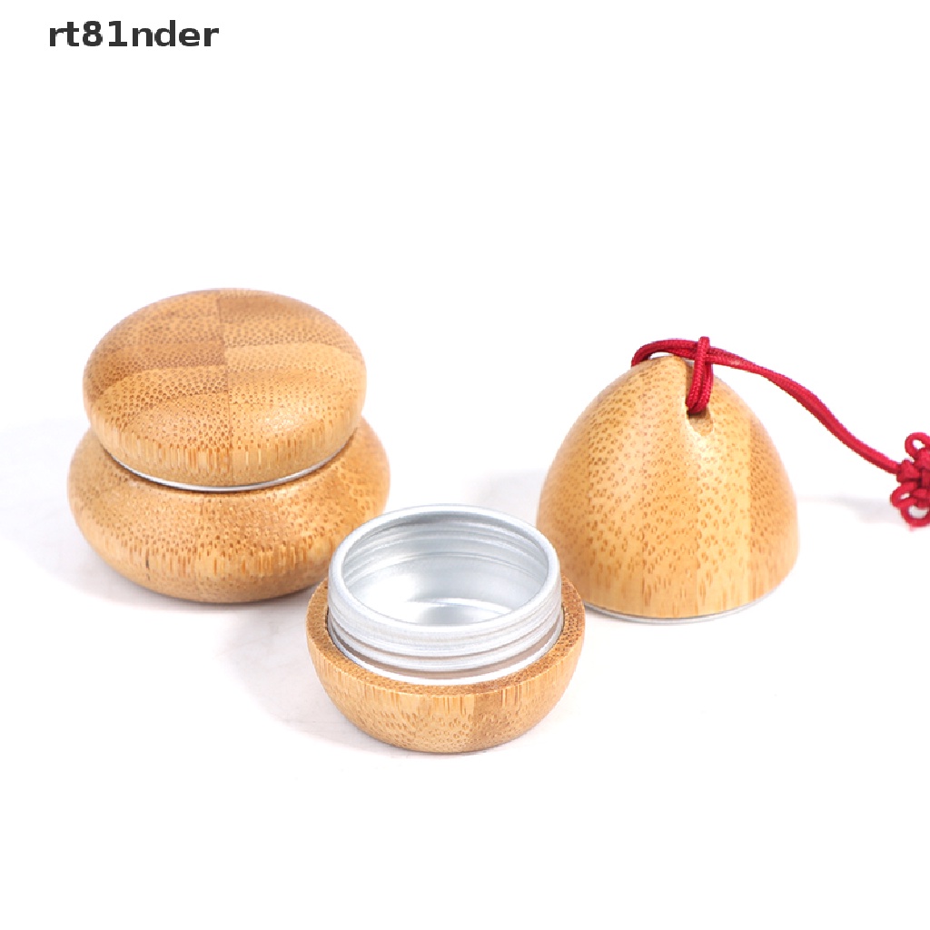 [Hàng mới về] Hộp rỗng vỏ tre chứa kem dưỡng da tiện dụng