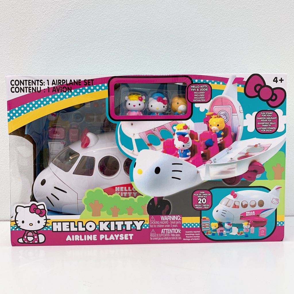 Máy Bay Đồ Chơi - Hellokitty Airline Playset-  Xe Cứu Thương - Mèo Hellokitty Điều Khiển
