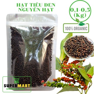 Tiêu đen nguyên hạt Gia Lai - Tiêu đen sạch Gia Lai (Túi 0,1/0,5 kg)