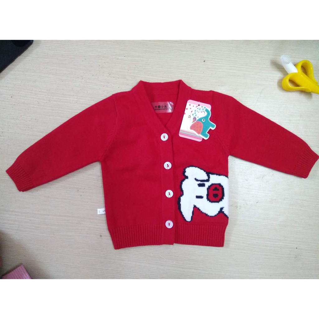 Áo khoác len cài cúc - Loại dày, mềm mịn cho bé 5-15kg