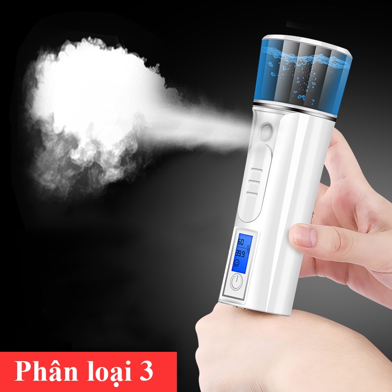 Máy phun sương cầm tay xịt khoáng mini xông hơi mặt Nano tạo ẩm cấp ẩm cho da