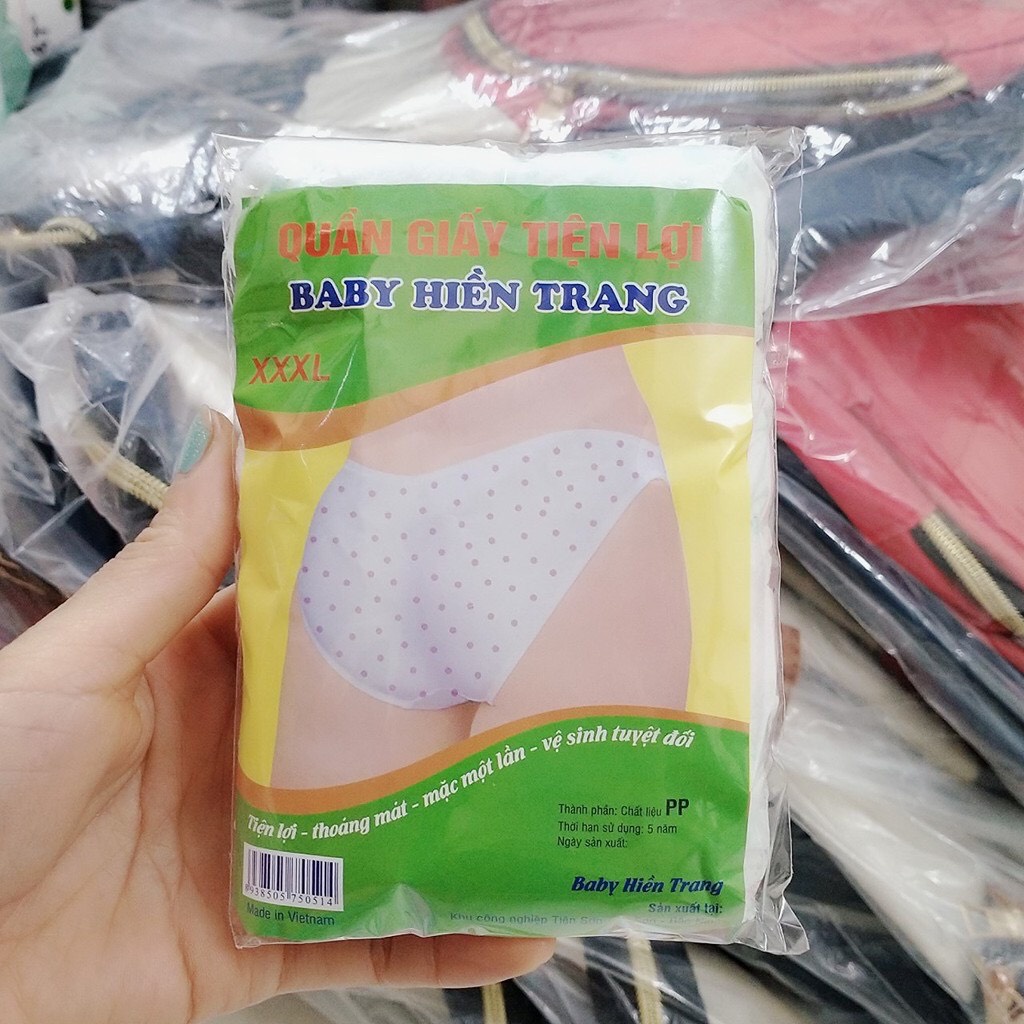 Set 5 Quần lót giấy sau sinh - Mác Xanh ( mẫu mới)