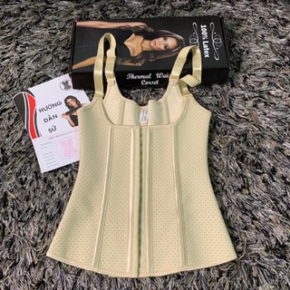 Đai nịt bụng gile latex thông hơi italy dài 29 cm ( cho nàng nhiều mỡ lưng)