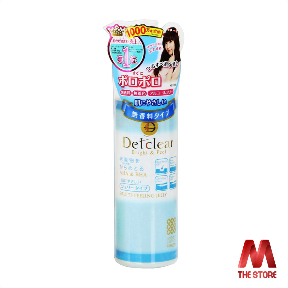 Tẩy tế bào chết Detclear Bright And Peel Nhật Bản 180ml