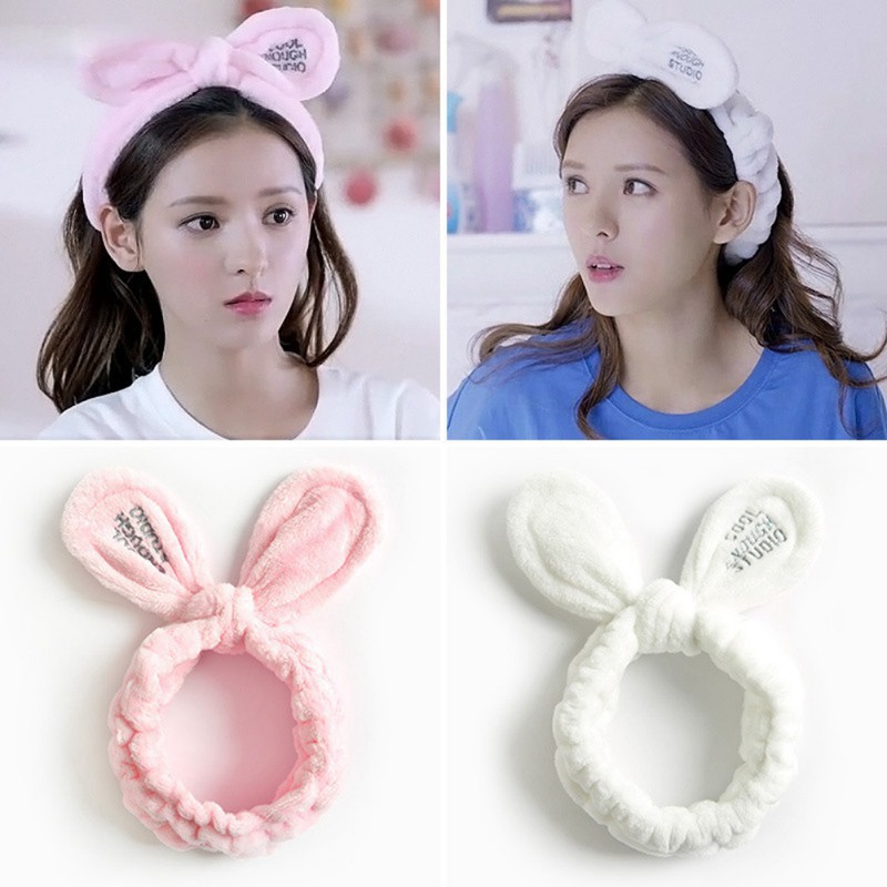 Băng đô cài tóc đính tai dễ thương