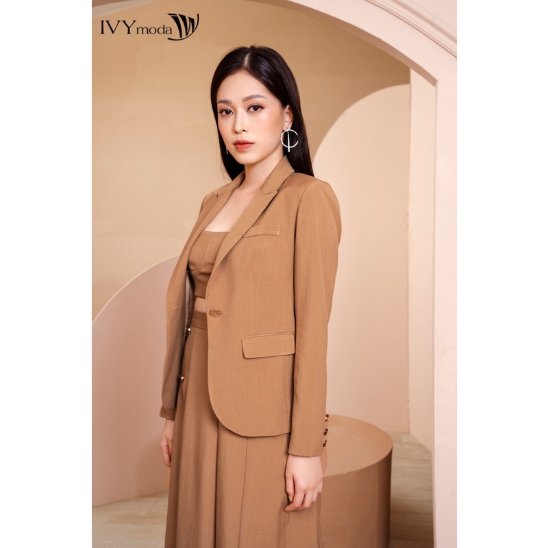 [NHẬP WABRTL5 GIẢM 10% TỐI ĐA 50K ĐH 250K ]Áo vest nữ dài tay IVY moda MS 67C5978