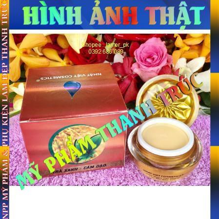 NHẬT VIỆT COSMETICS - Kem ngừa tàn nhang, Làm mờ nám sạm, Giữ ẩm, Trắng da dưỡng chất Trà xanh - Cám gạo (20g)