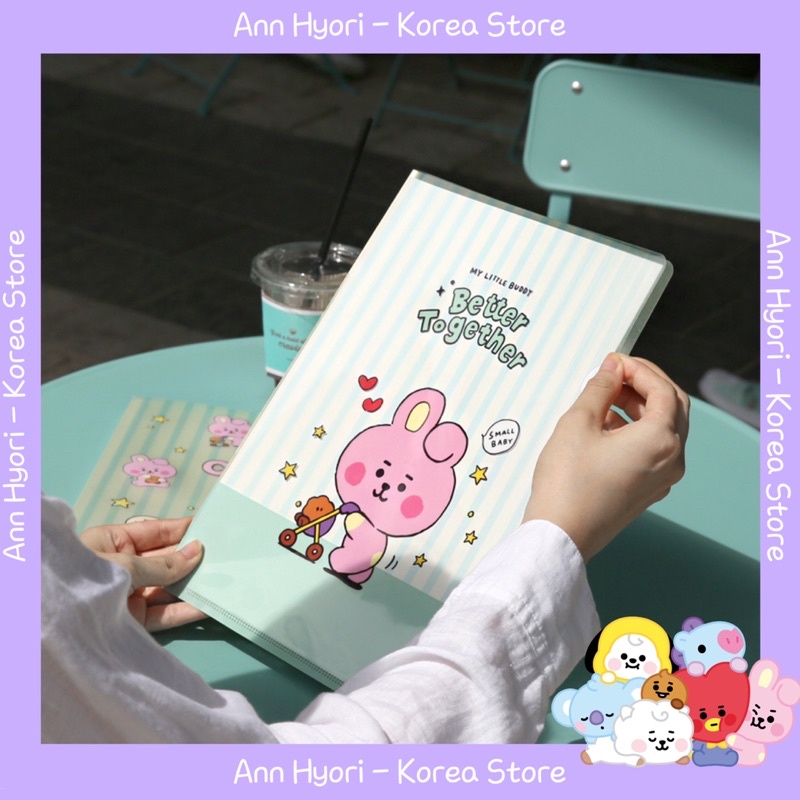 Bìa kẹp tài liệu A4 BT21 (OFFICIAL)