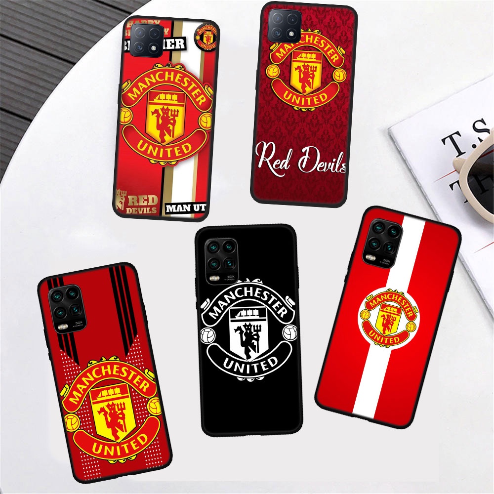 Ốp Điện Thoại Silicon Mềm Hình Logo Fc Manchester United Ne58 Cho Samsung Galaxy A82 A50S A50 A40 A40S A30S A30 A20E A20S A20 A12