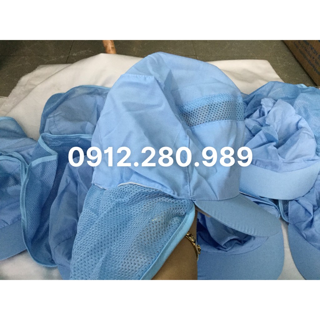 Nón Lưỡi Trai Có Lưới  Thực Phẩm Vải Silk Ngựa Loại  Tốt Mịn - Mát
