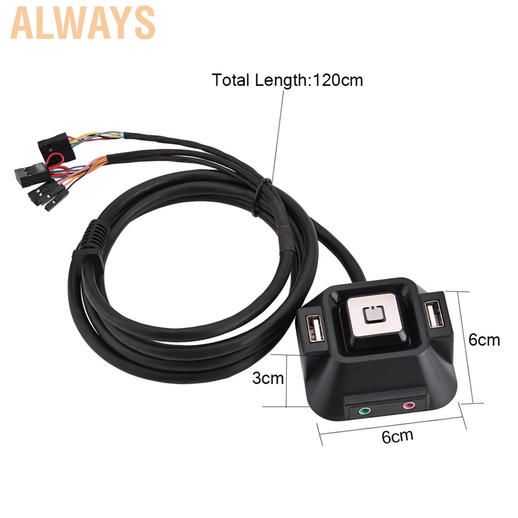 [READY STOCK] Nút Khởi Động Nguồn Điện Cho Máy Tính Để Bàn