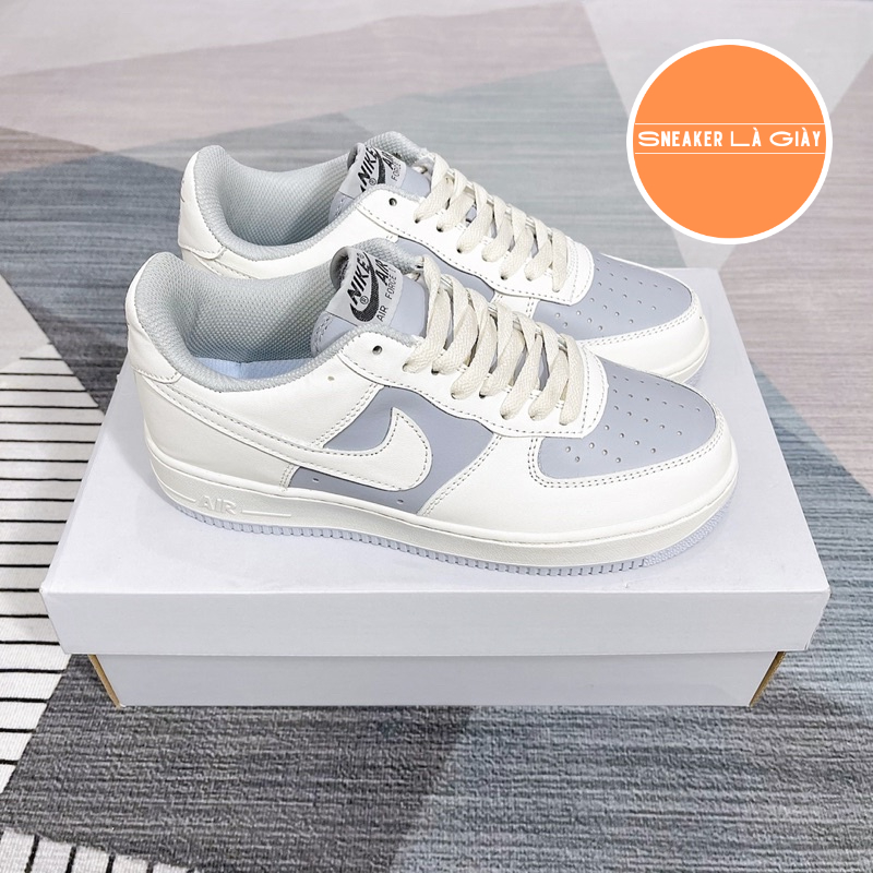 Giày sneaker Air Force 1 Cream Blue - FULLBOX BẢN ĐẸP